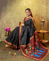 Makarsankrati Chandralekha Khan Paithani Women's Saree